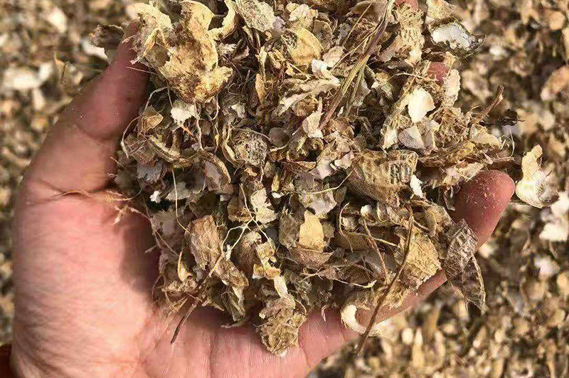 花生殼-連續式炭化爐物料